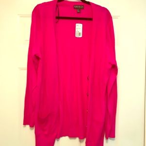 NWT Hot Pink Cardigan!